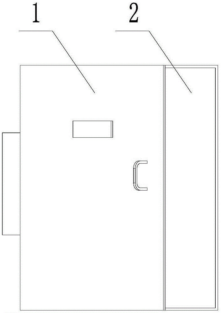 High-low-voltage switch cabinet having dust removing function