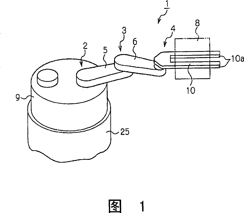 Arm driving device and robot used for industrial