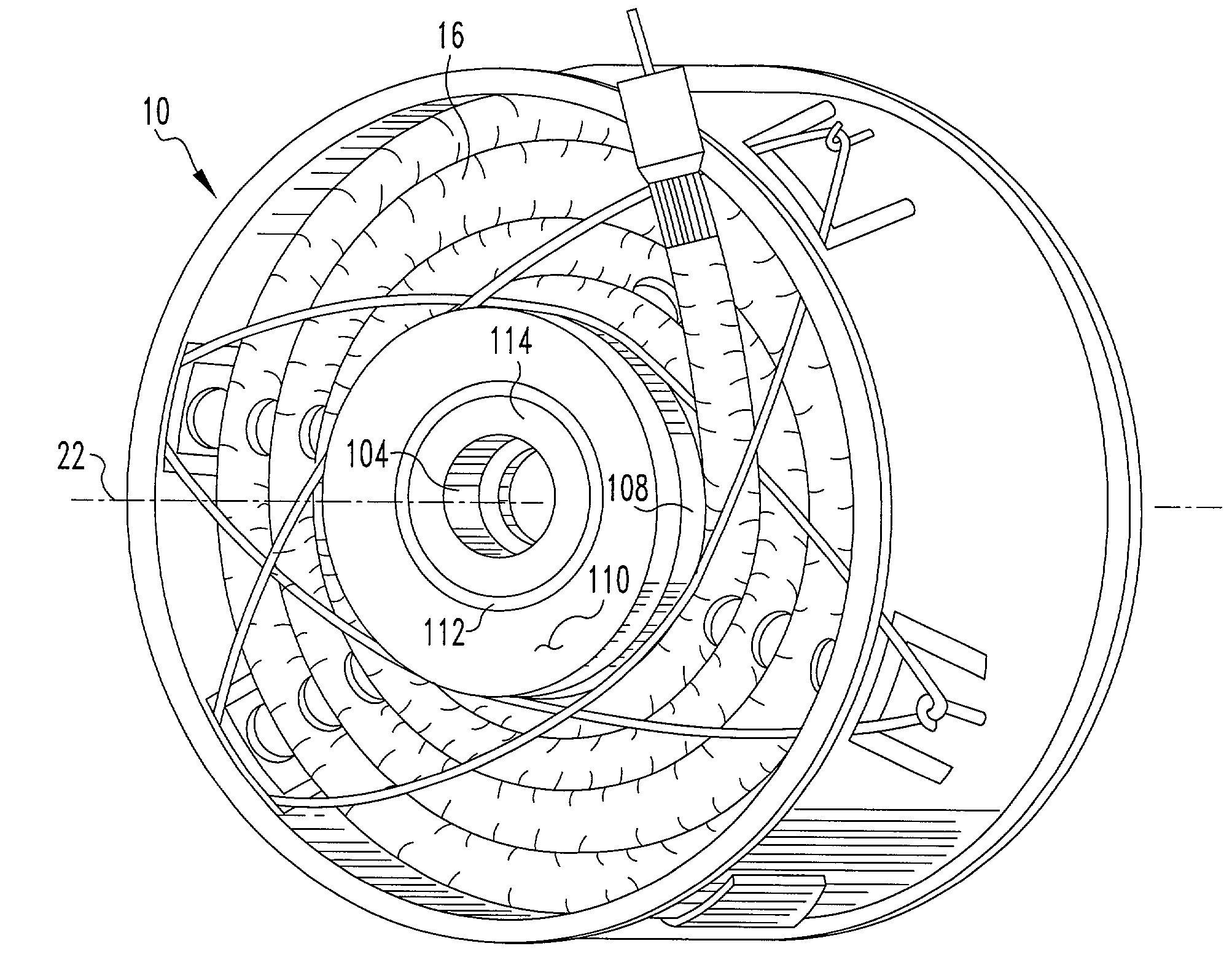 Torpedo mounted dispenser incorporating a shock mount bumper