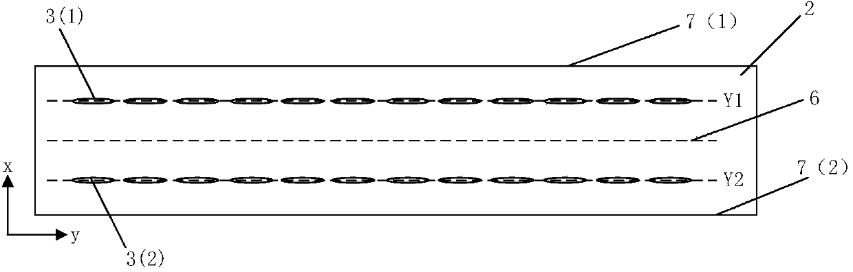 Magnetic resistance Z-axis gradient sensor chip