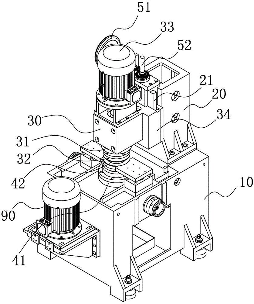 Cooling system of vertical end surface grinding machine