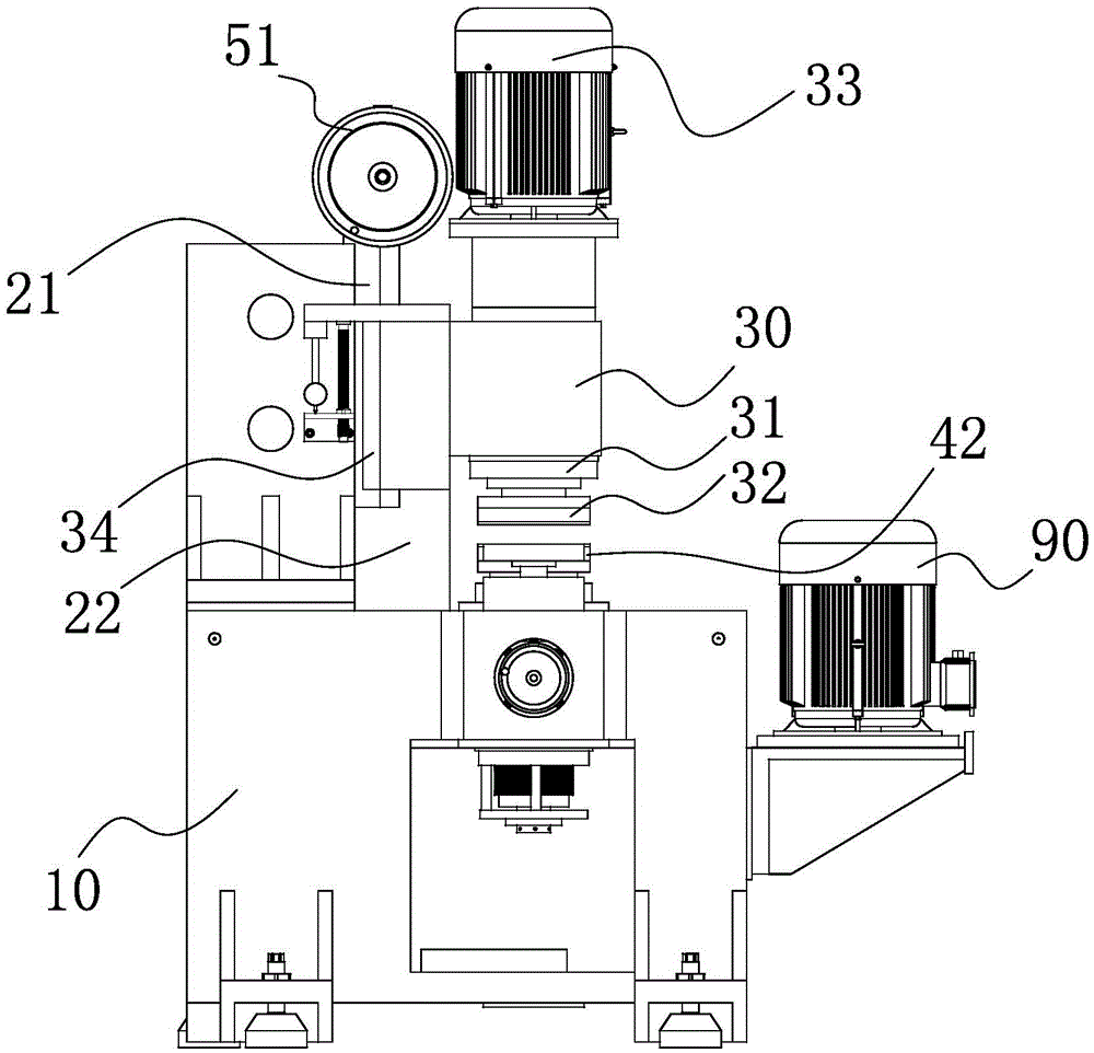 Cooling system of vertical end surface grinding machine