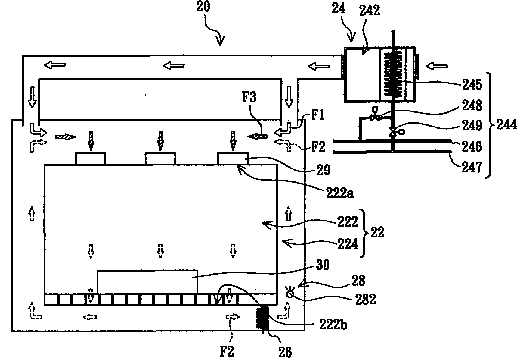 Cleanroom system and cleanroom air-conditioning method