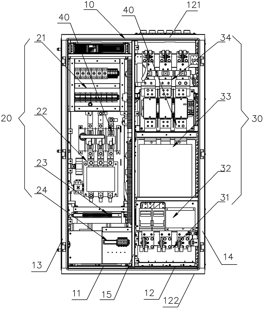 A wind energy electrical cabinet