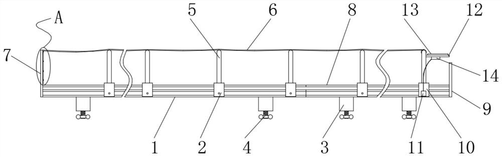 Carriage protection awning device with folding and unfolding functions for automobile freight