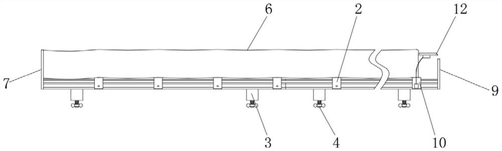 Carriage protection awning device with folding and unfolding functions for automobile freight