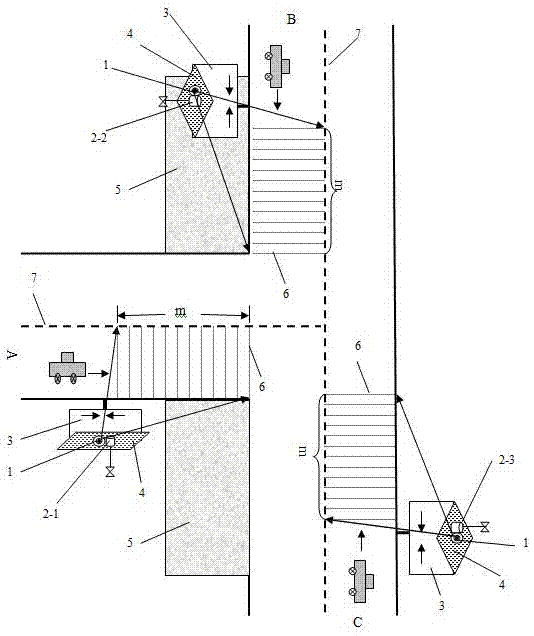 Intelligent traffic guidance method and system of small micro-intersection with nonideal lateral visual degree