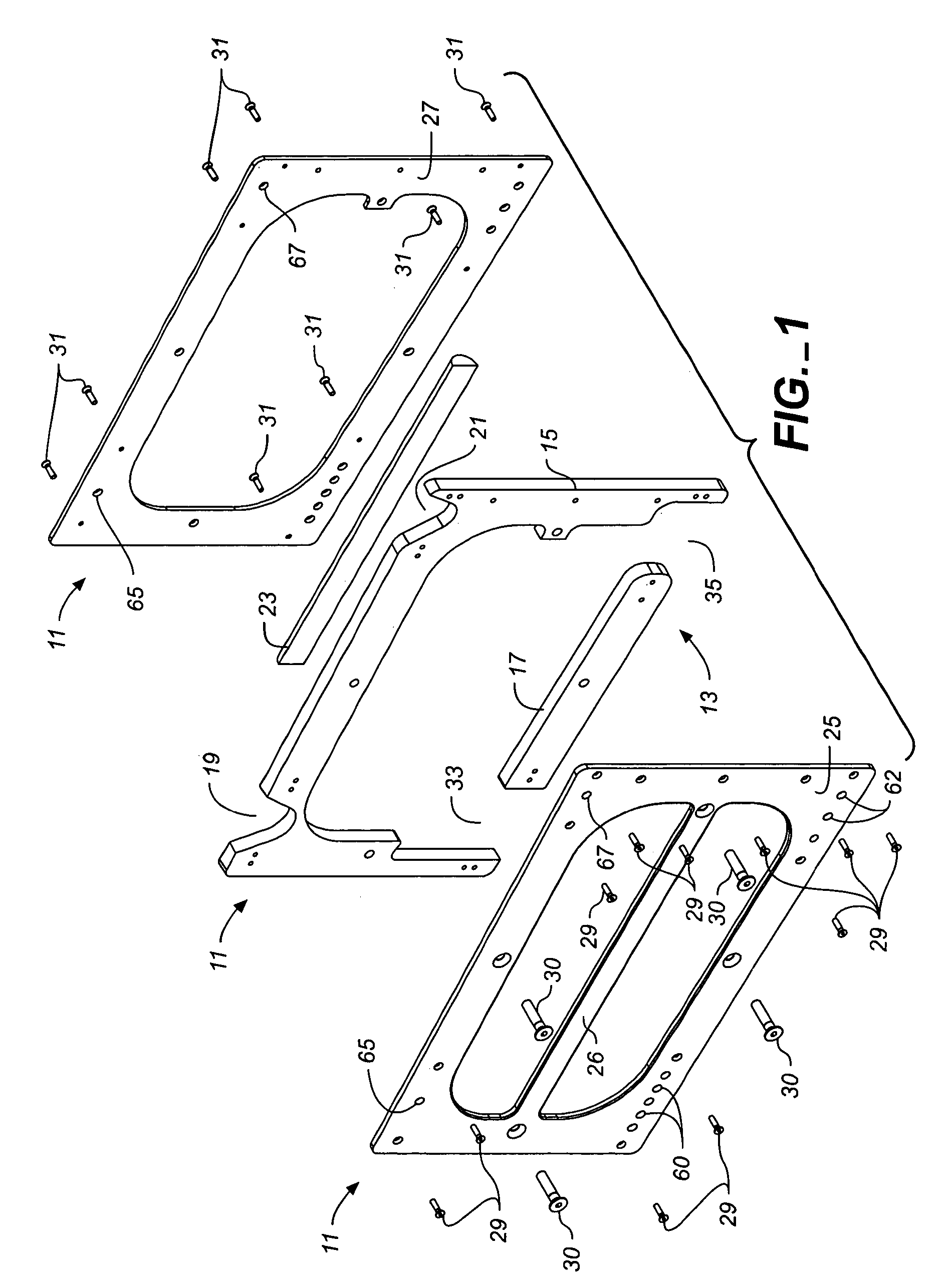 Rigging system for loudspeakers