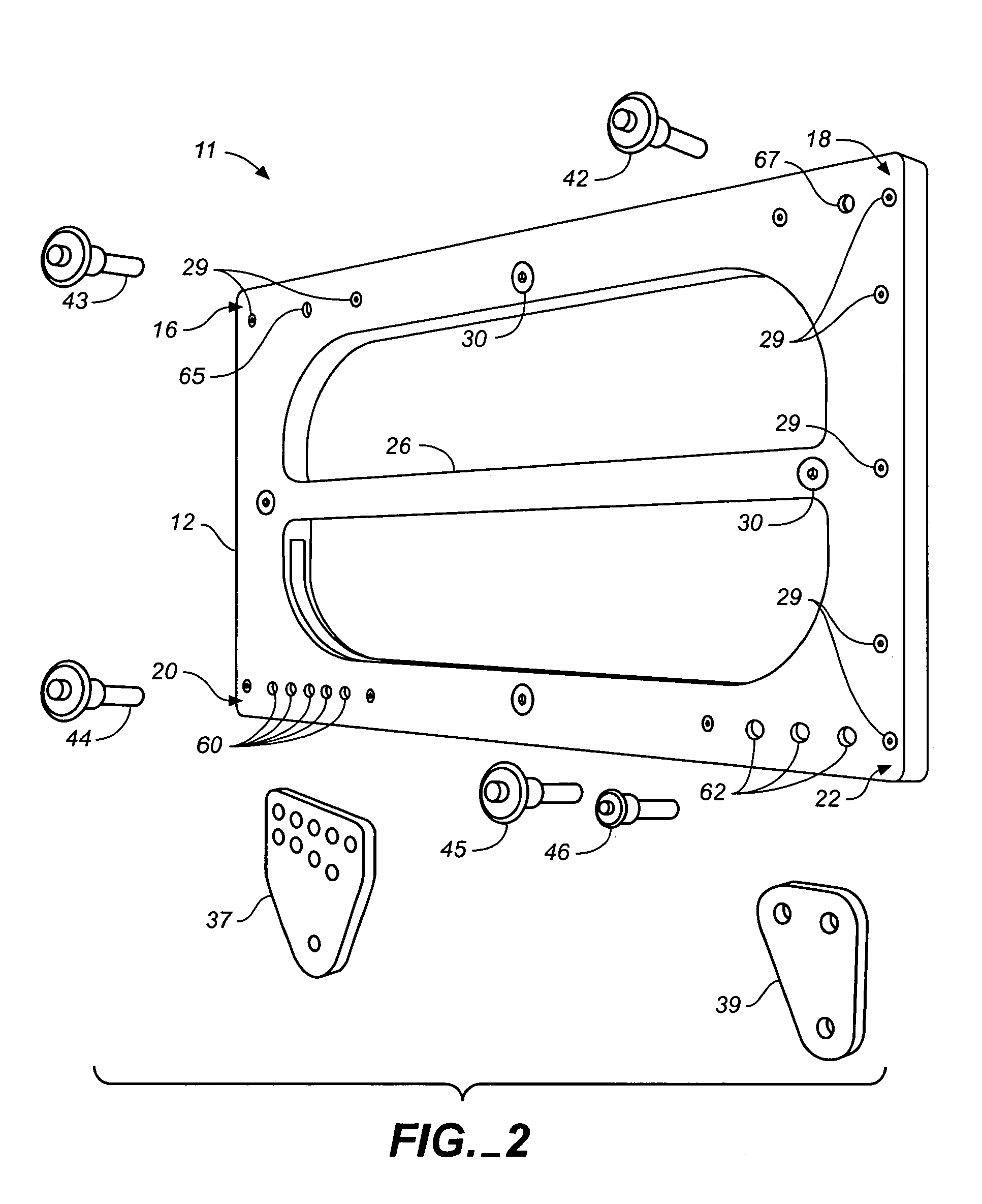 Rigging system for loudspeakers