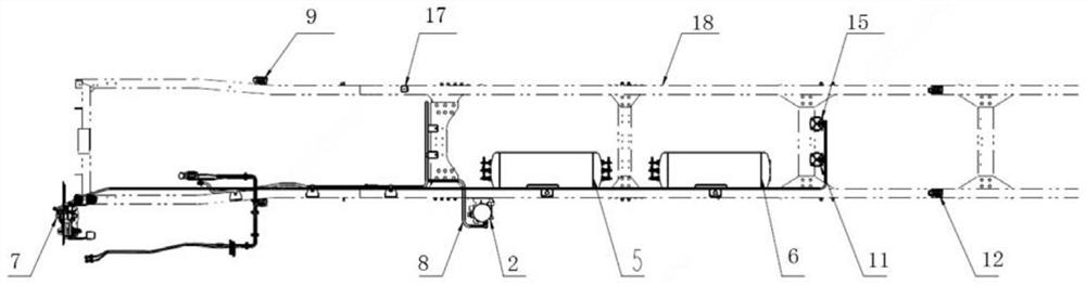 Air pressure braking system of heavy-duty truck