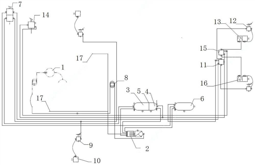 Air pressure braking system of heavy-duty truck