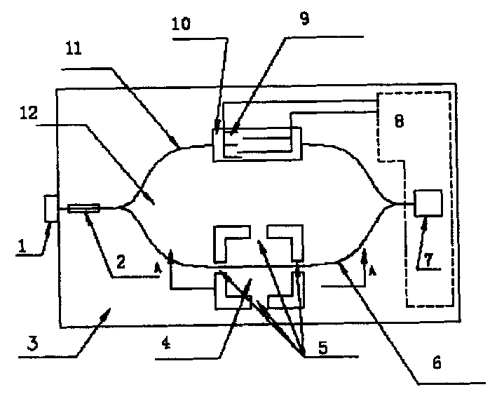 Photoelectronic integrated acceleration geophone