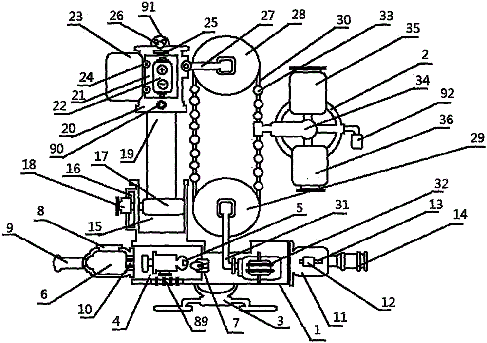 Automatic washing type uterine curettage device for department of gynecology