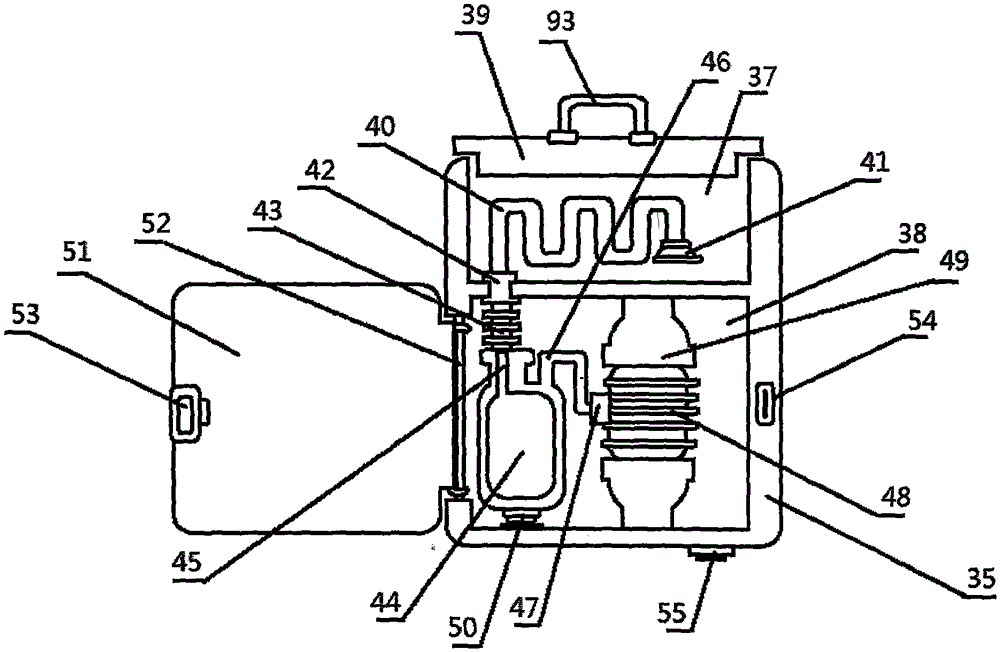 Automatic washing type uterine curettage device for department of gynecology