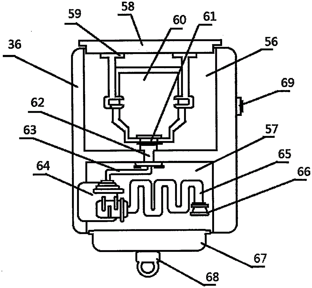 Automatic washing type uterine curettage device for department of gynecology