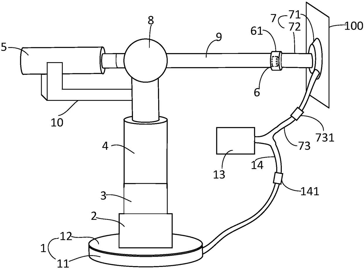 Veneer intensity pasting test device