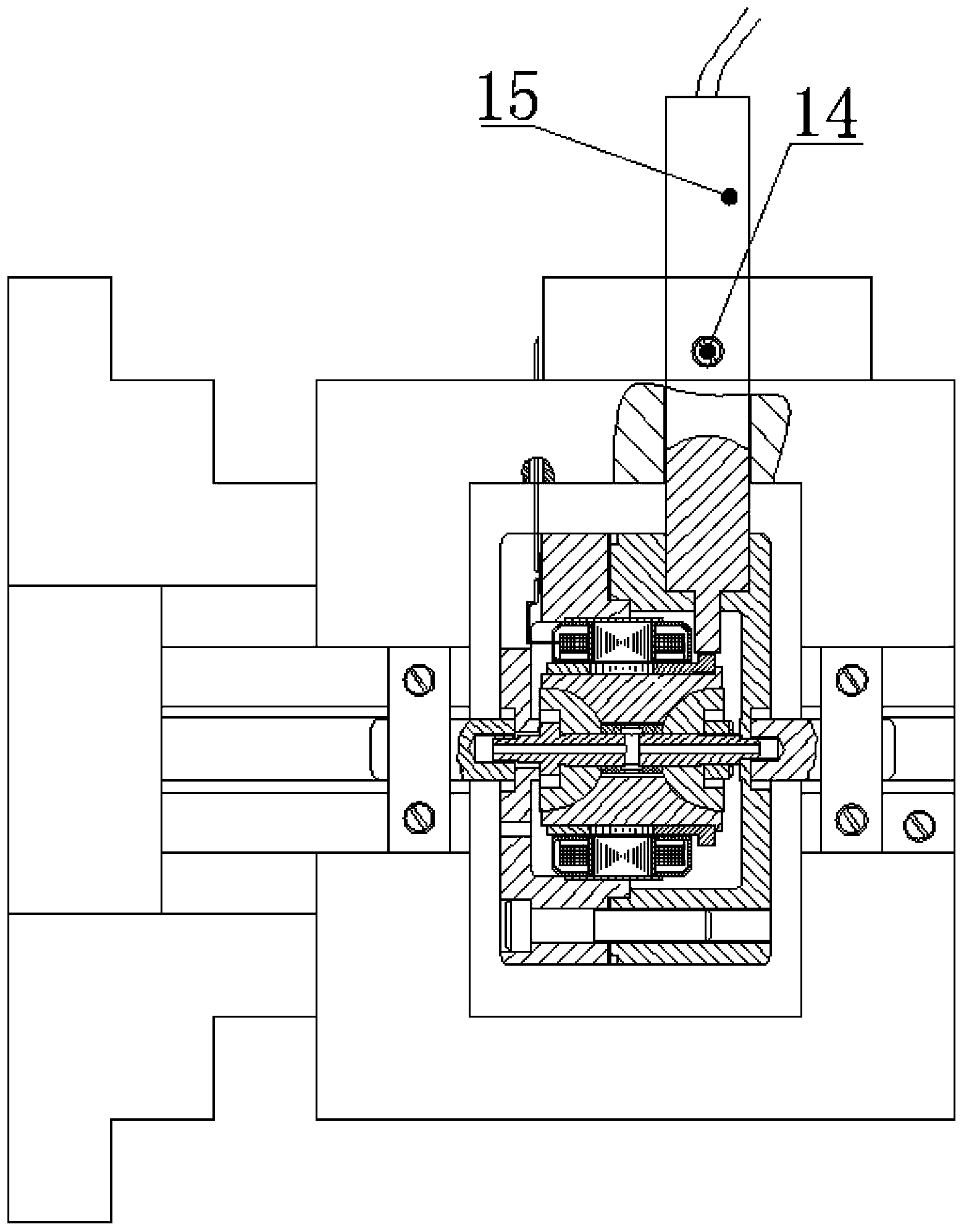 Inner rotor type gyro motor testing device