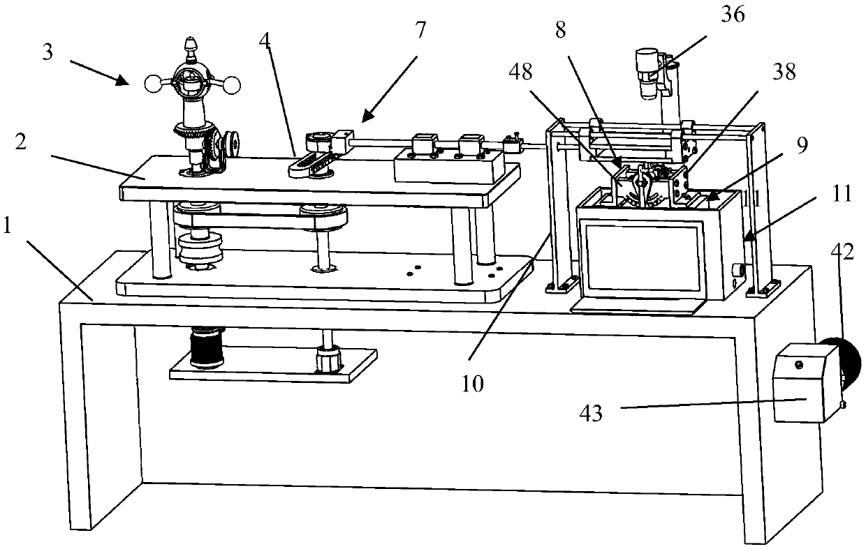 Reciprocating optical measuring device for surface frictional lubricating performance of friction pair