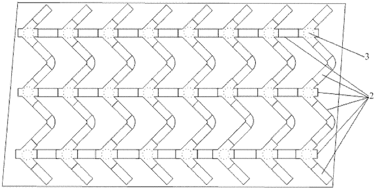 Method for constructing turf bed by utilizing shallow geothermal energy