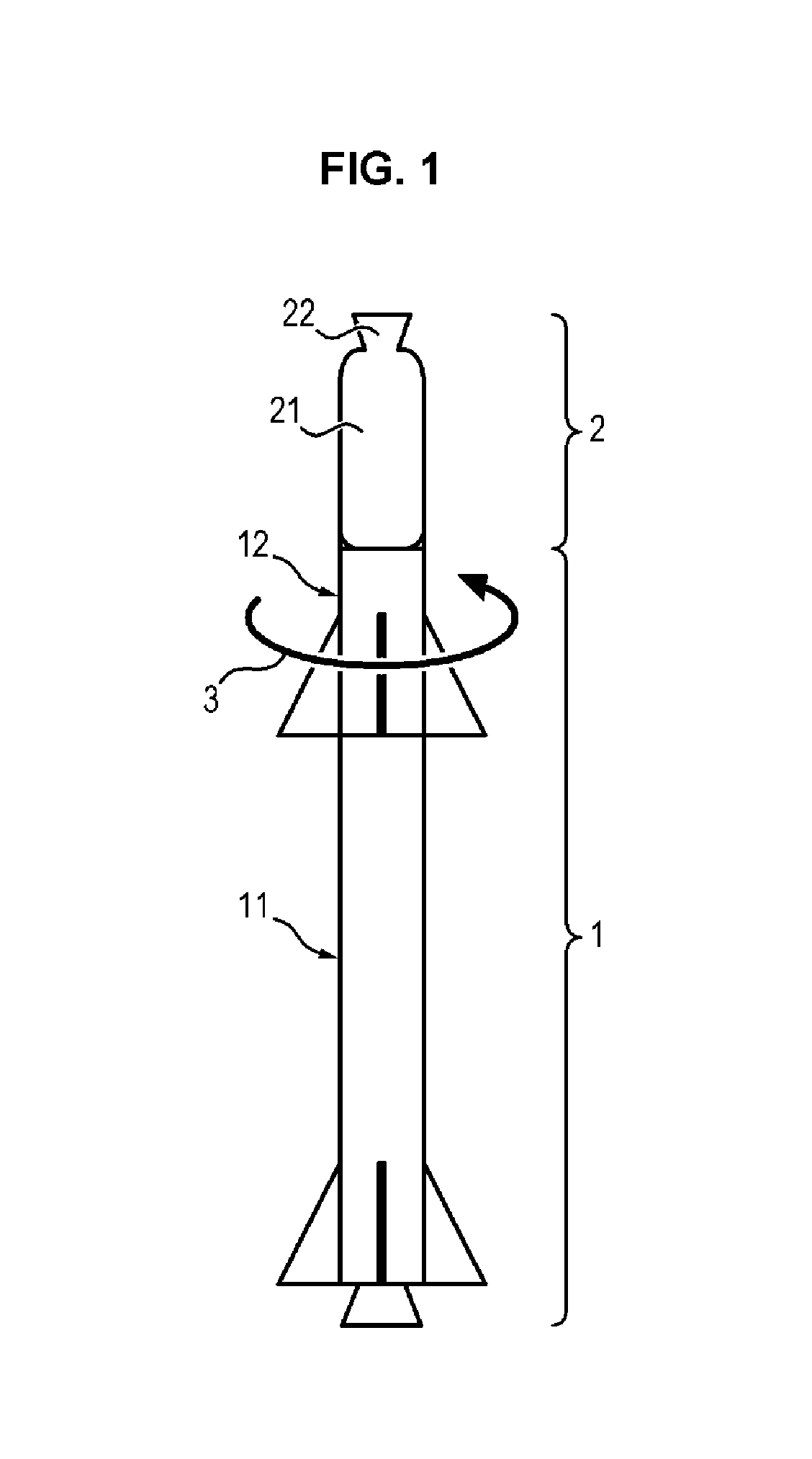 Method and device for deflection of space debris