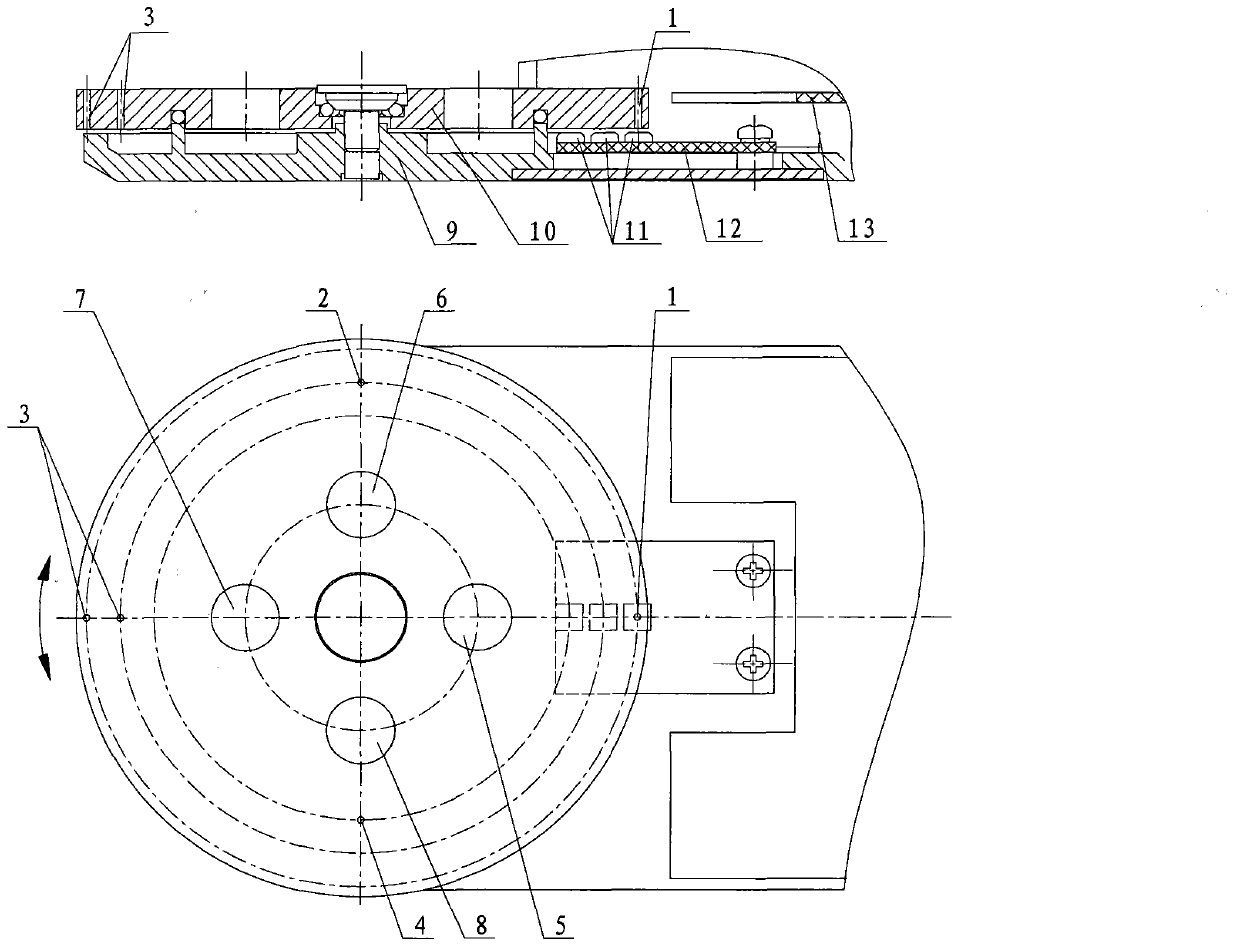 Position identification device of telescope