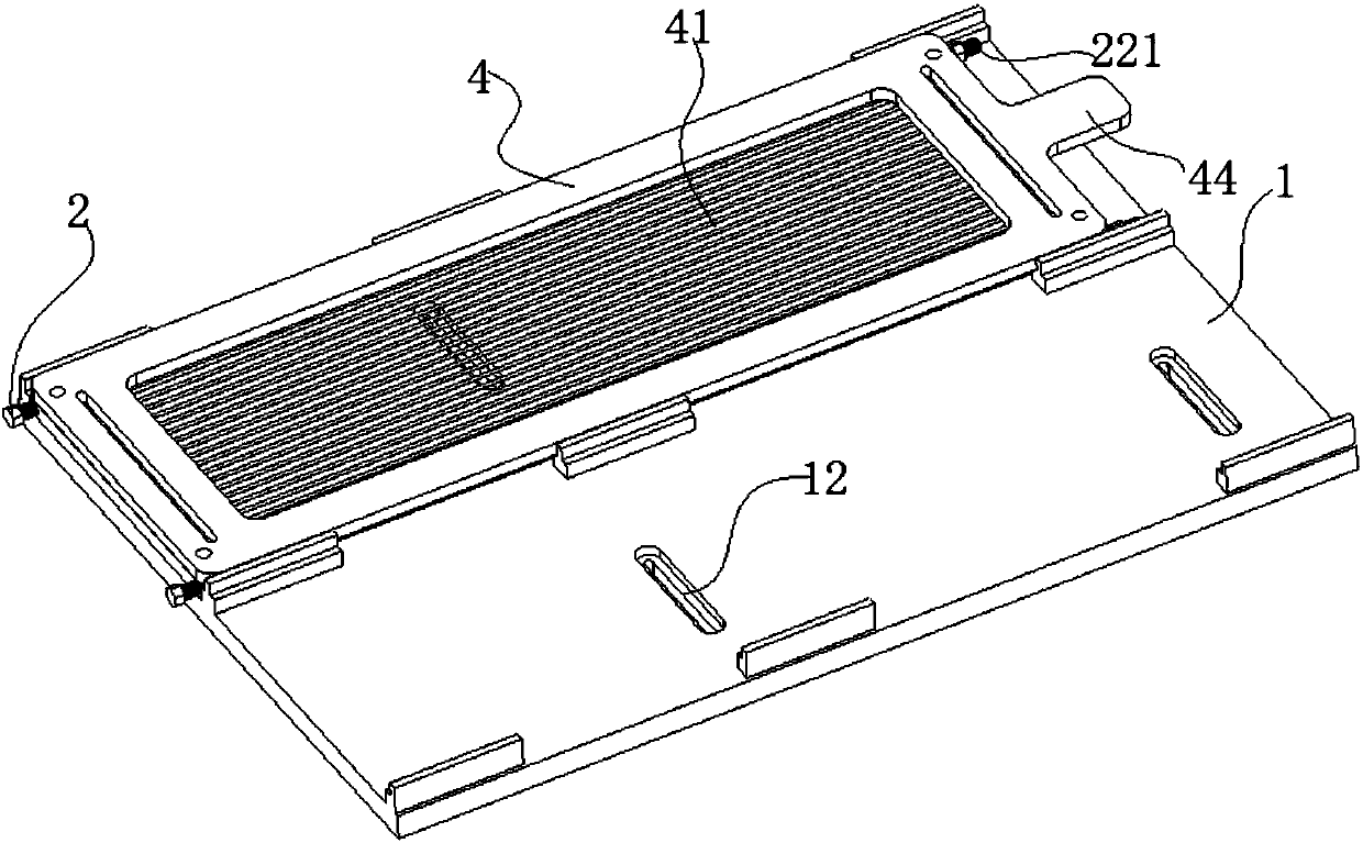 LED flexible light bar glue dispensing tool and assembly method and application thereof