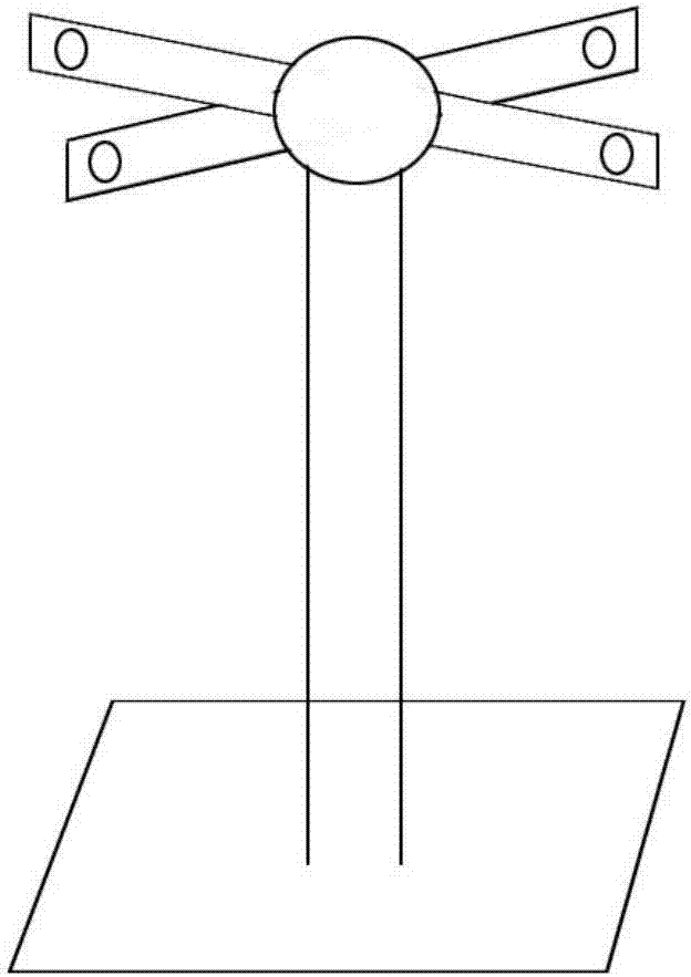 Multi-dimensional four-rotor aircraft attitude control simulation experiment platform