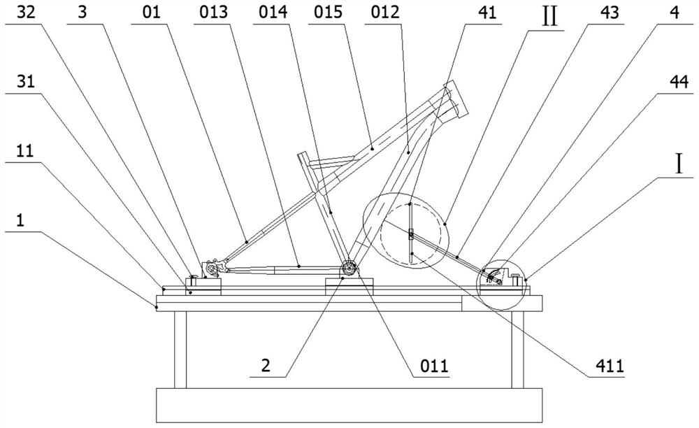 Angle detection gauge for bicycle tripod