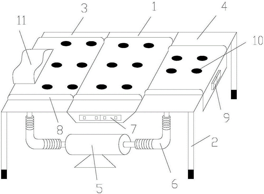 Automatic bed with hydraulic supporting function