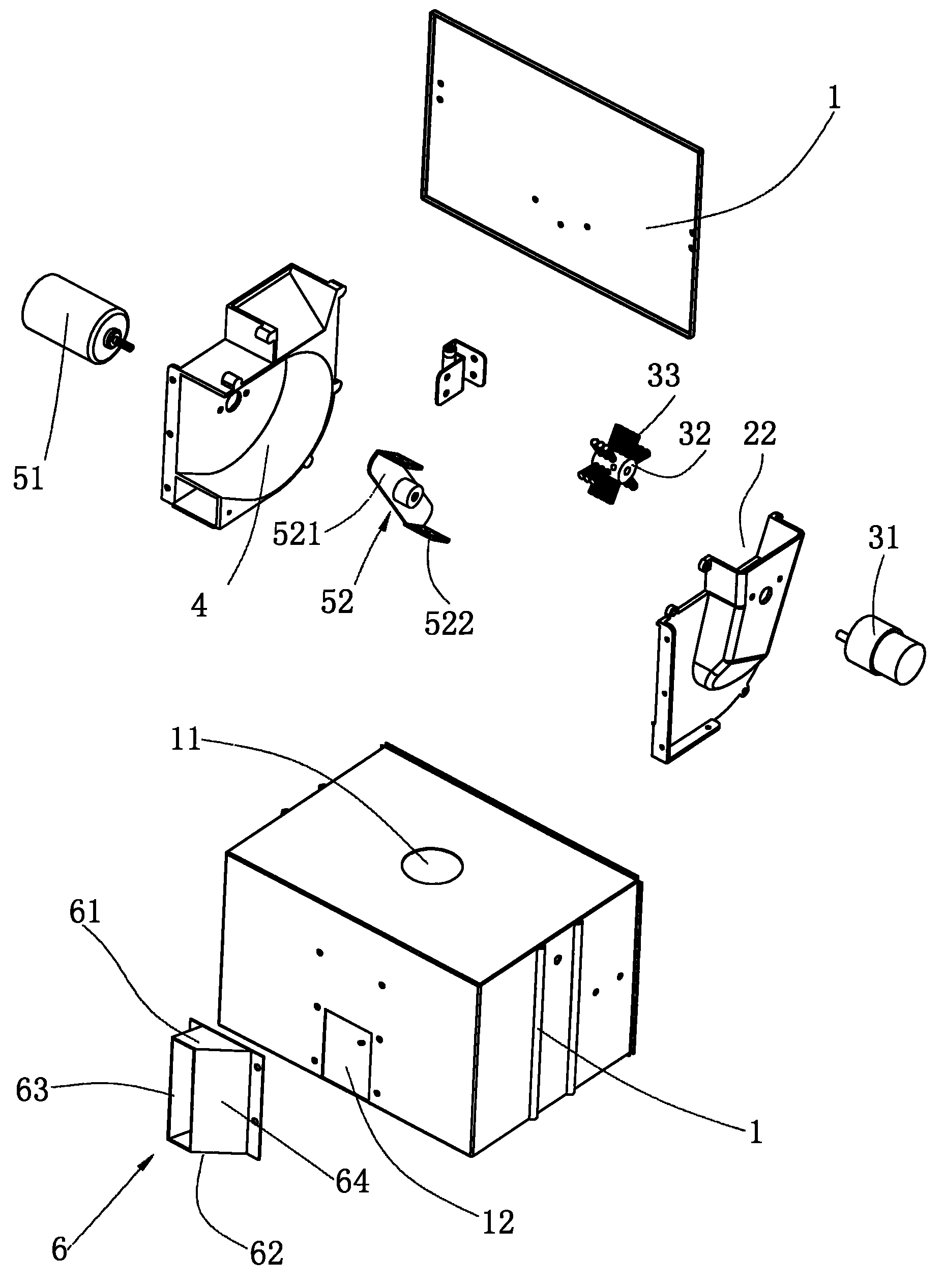 Directional bait feeder