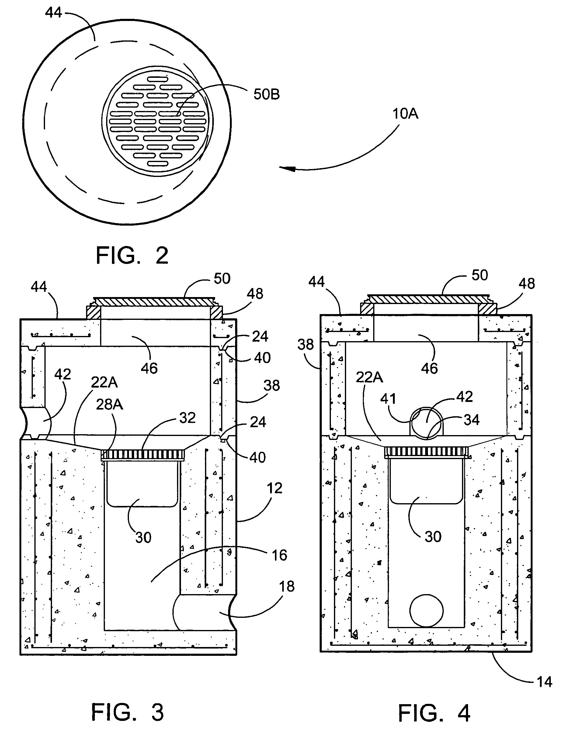 Integrated below-ground vault with a filtered catch basin