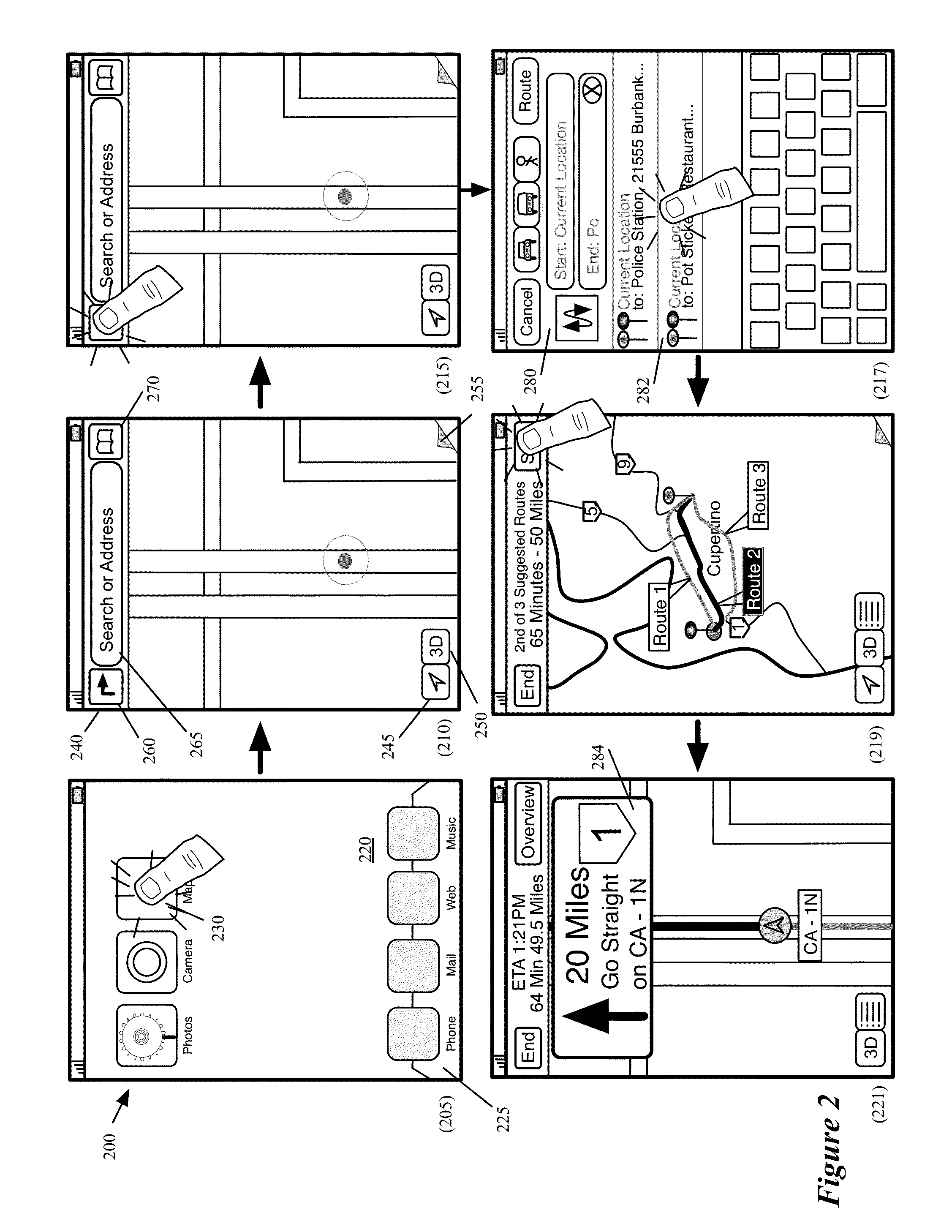 Encoded representation of route data