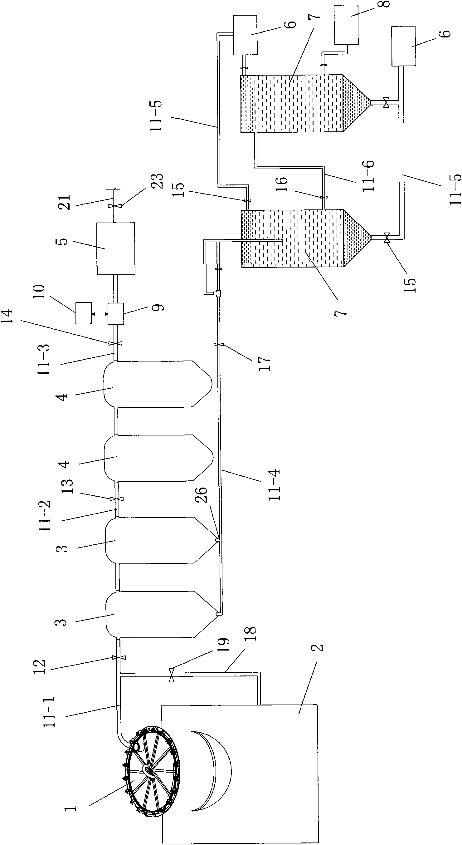 Co-production system and co-production method for biomass carbon, gas, wood tar and wood vinegar