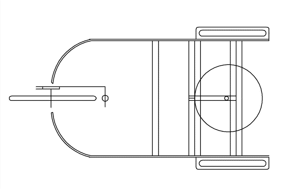 Single-hand operation disabled tricycle