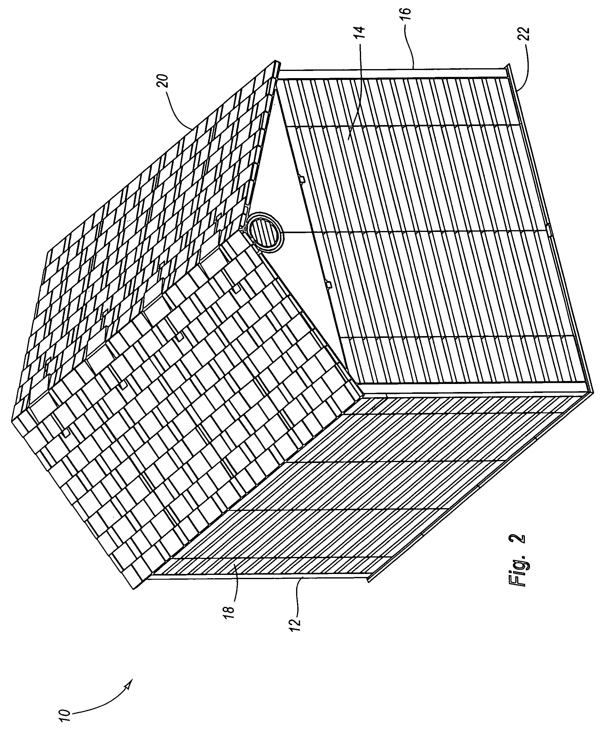 Packaging system for a modular enclosure