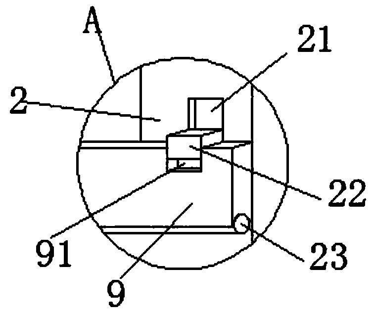 Base plate fixing device of heater rod bending forming machine