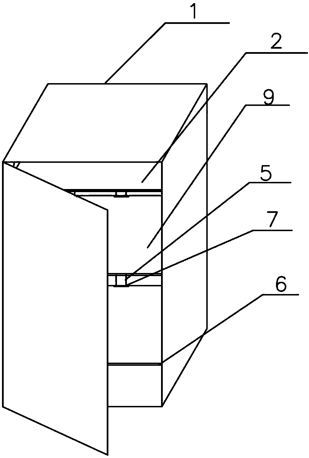 A flexible-mounted electrical cabinet