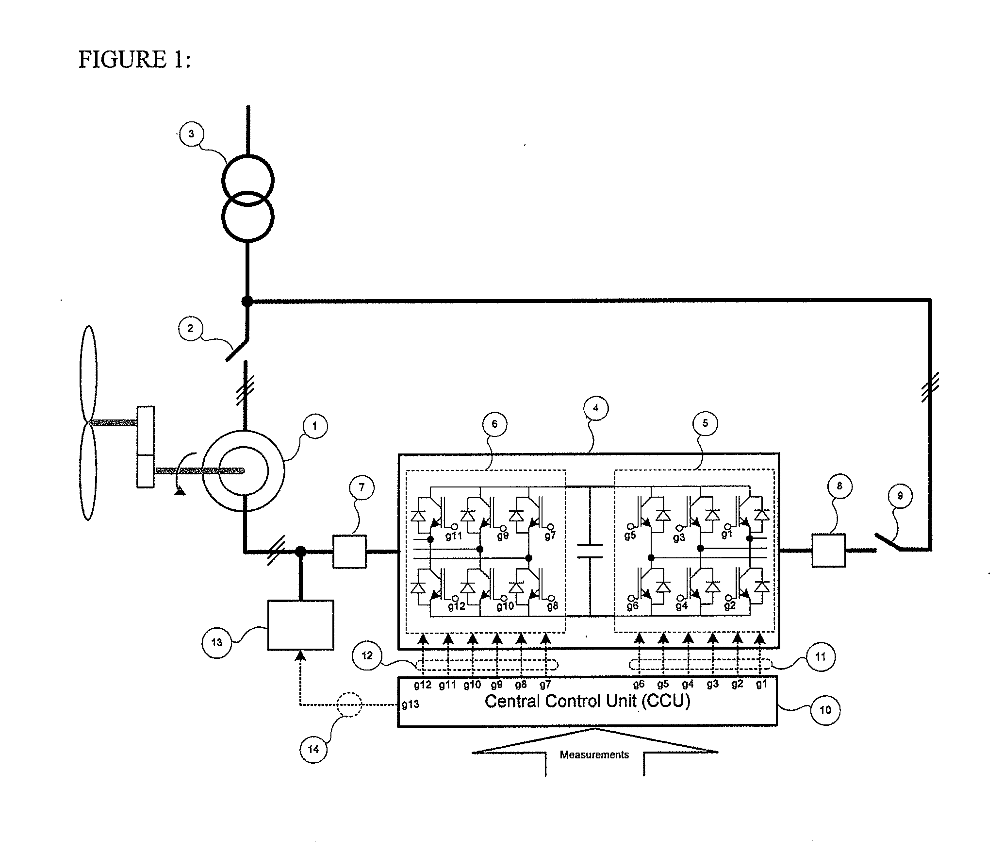 Method and apparatus for controlling a converter