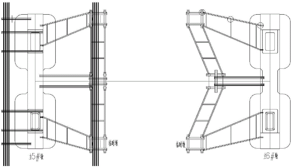 Erecting composite beam on-site section splicing girder construction technology of double guide beam bridge erecting machine