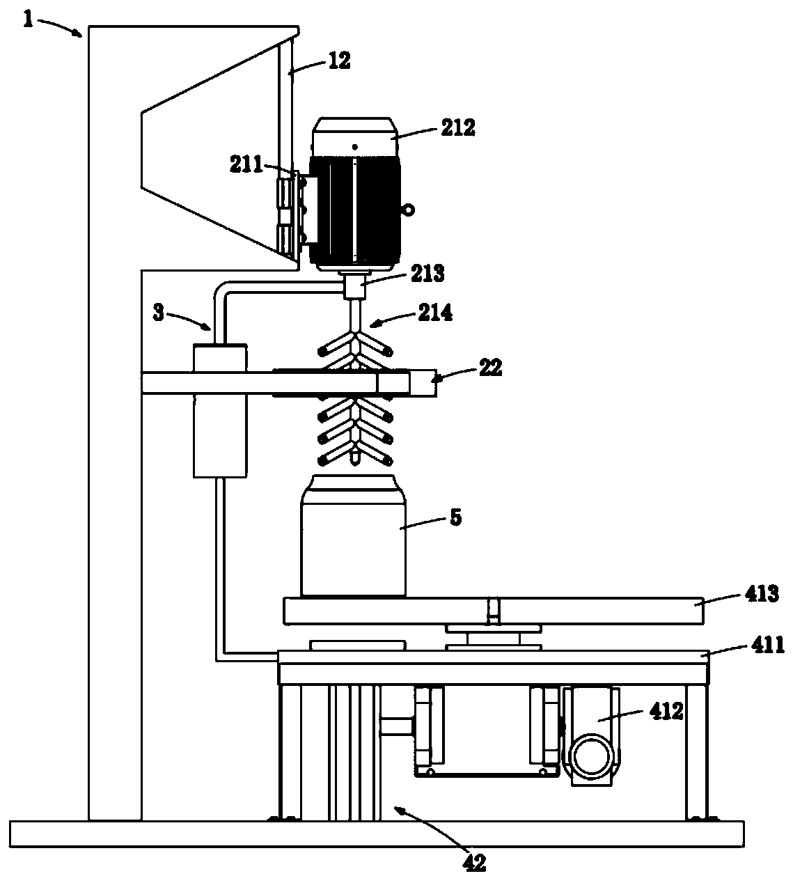 Anti-sticking paint blending device