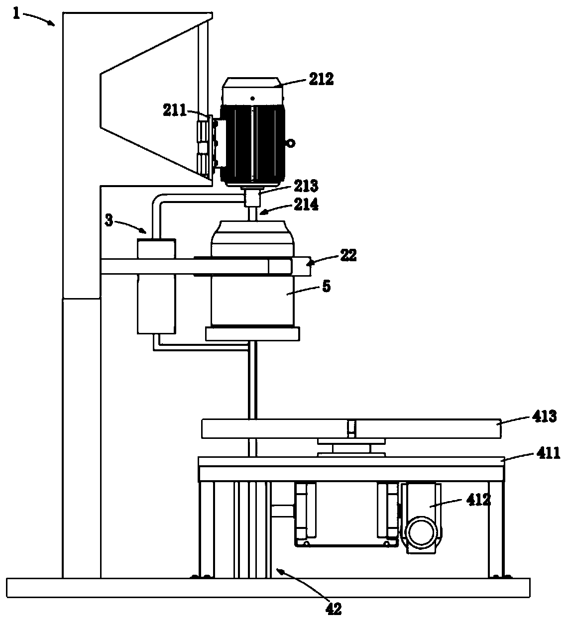 Anti-sticking paint blending device