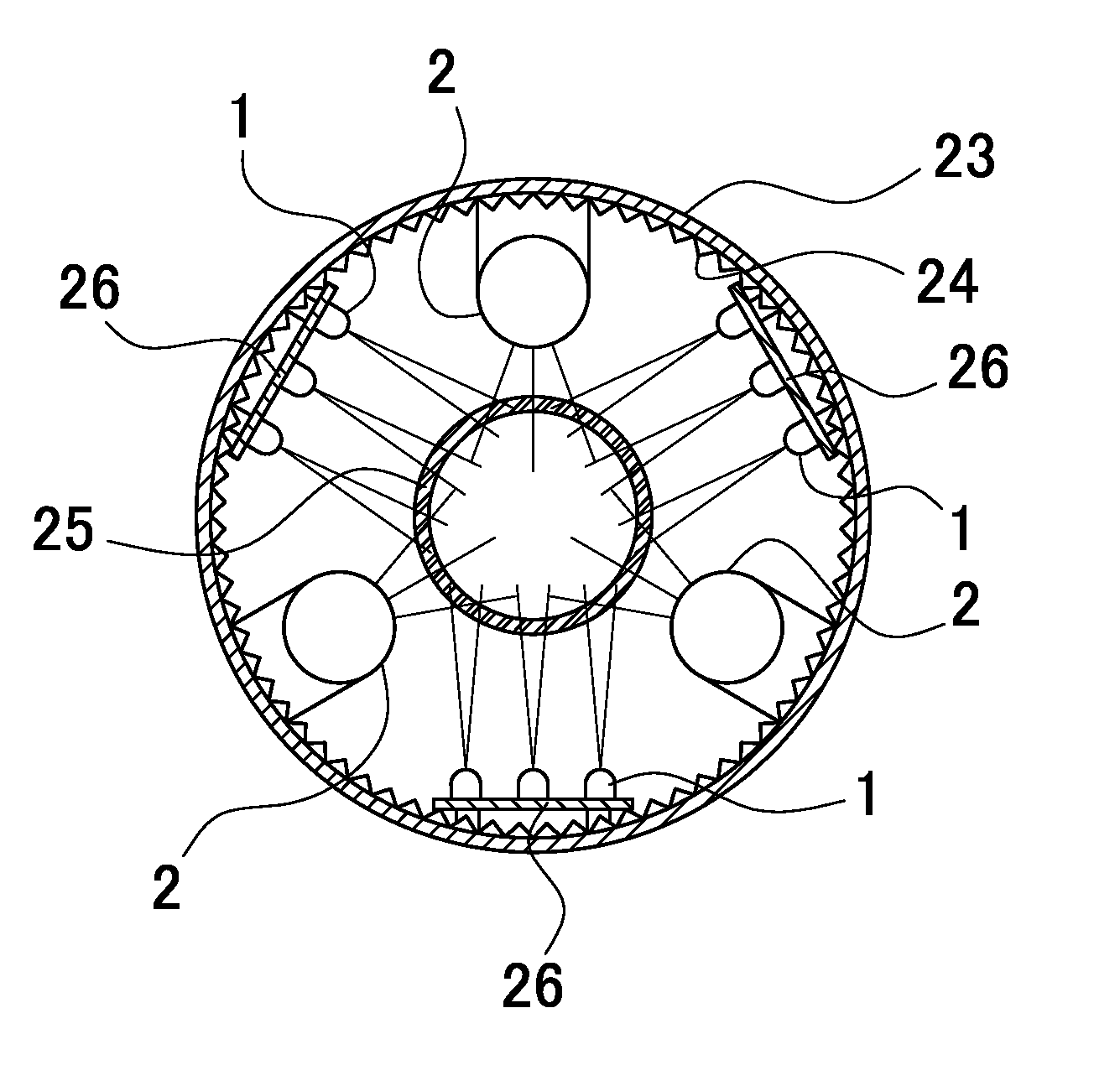 Outdoor water treatment apparatus to kill bacteria with ultraviolet light