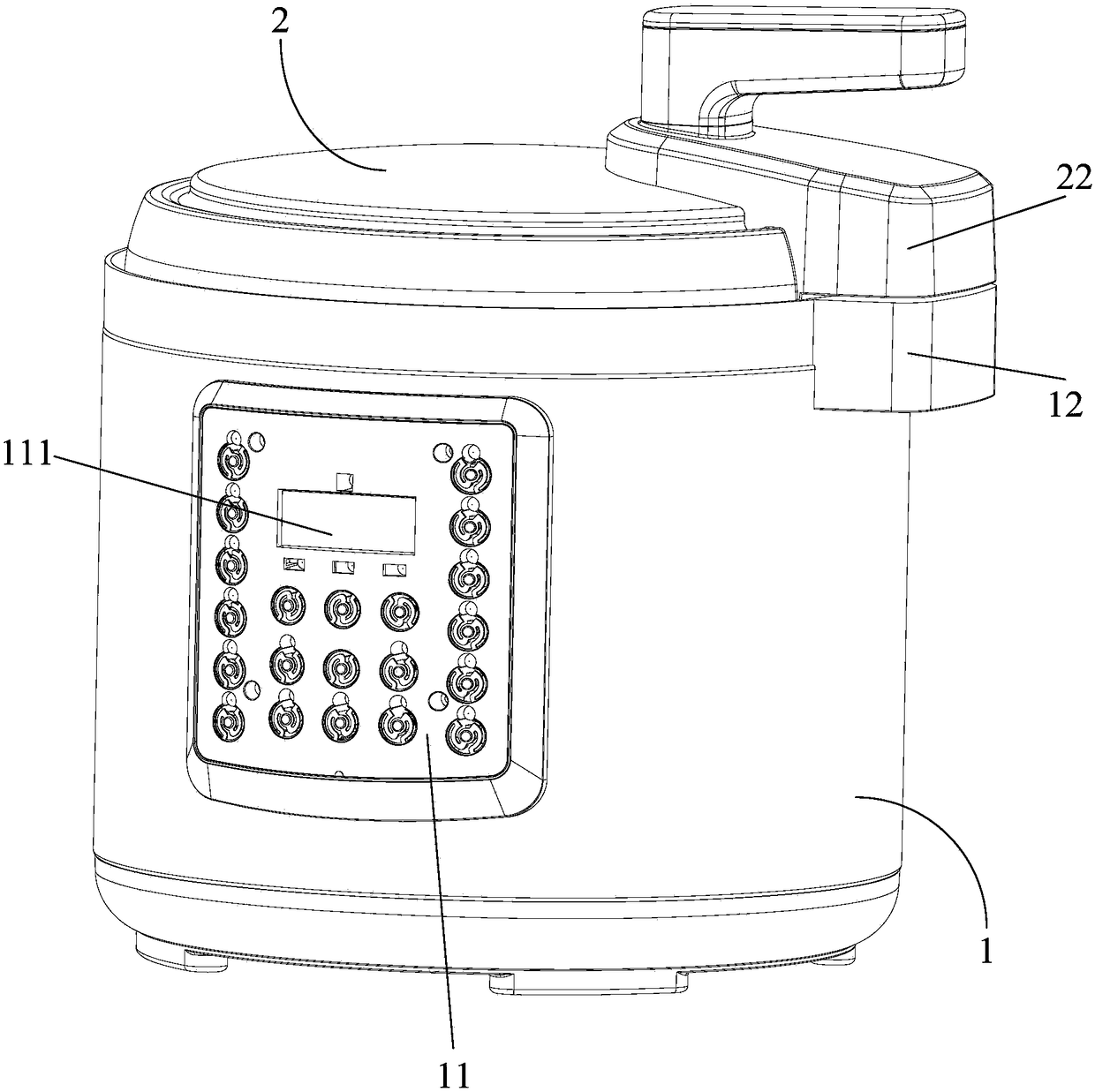 Split-type electric pressure cooker