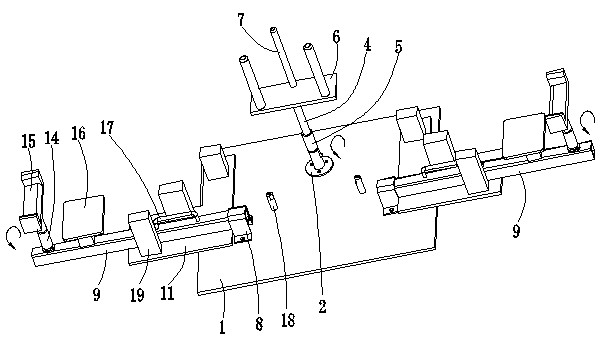 Support device for rear axle assembly of automobile production line