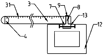 Detection ruler for perpendicularity, flatness and levelness of wall columns and detection method thereof