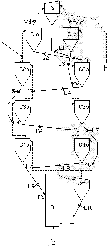 Powder material suspension heat exchange device and powder material heat exchange system