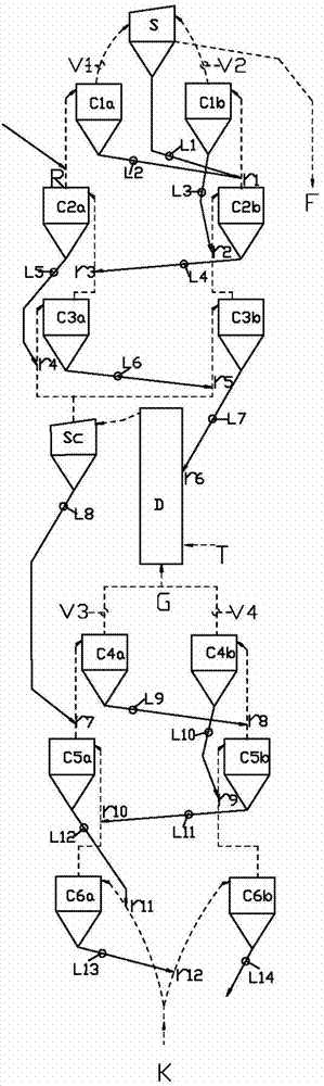 Powder material suspension heat exchange device and powder material heat exchange system