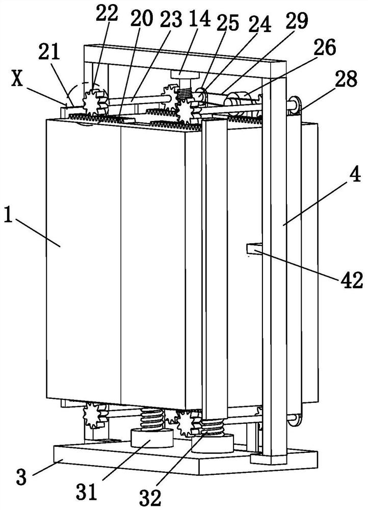 An anti-fall elevator car