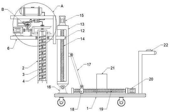 Pit digging device for garden trees