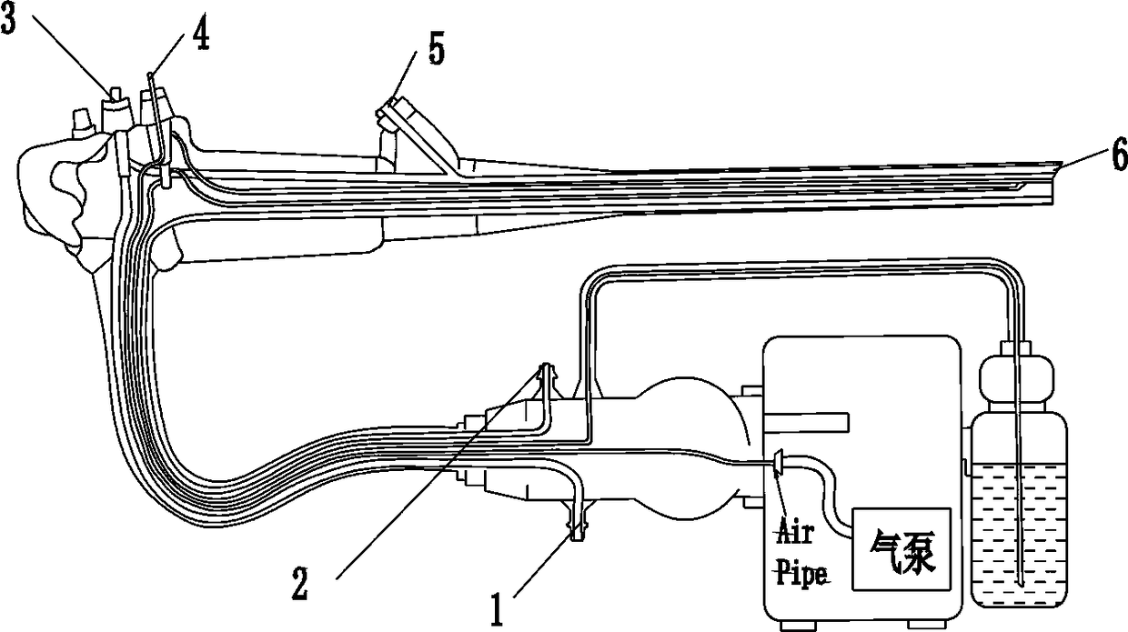 A microbe sampling method for a medical soft endoscope